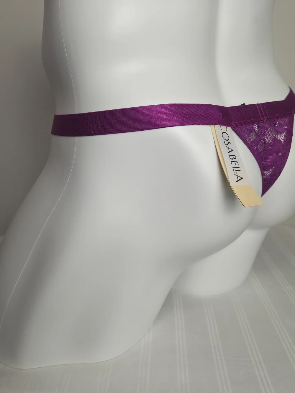 Cosabella Swiss Beet Lace Men's Italian Thong